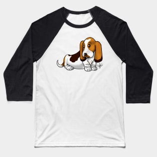 Dog - Basset Hound - Tri-Color Baseball T-Shirt